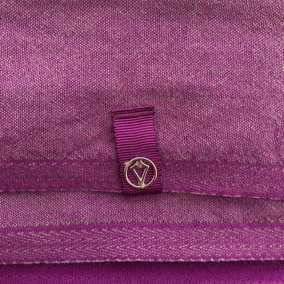 Purple plaid scarf